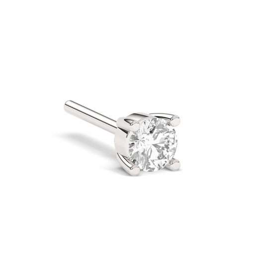 Diamond Prong Stud Medium 14K White Gold (0.17 ct.)