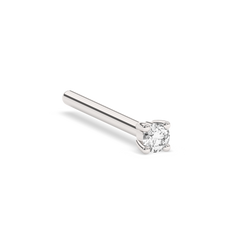 Tiny Prong Lab-grown Diamond Stud - 14K White Gold (0.015 ct.) | Single