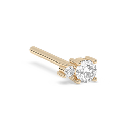 Prong Lab-grown Diamond Stud - 14K Yellow Gold (0.07 ct.) | Single