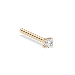 Tiny Prong Lab-grown Diamond Stud - 14K Yellow Gold (0.015 ct.) | Single