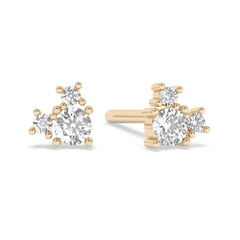 Prong Lab-grown Diamond Stud - 14K Yellow Gold (0.16 ct.) | Pair