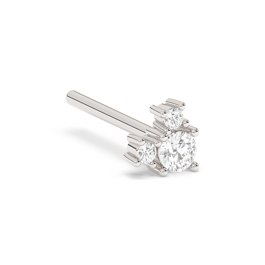 Lab-grown Diamond Prong Stud 14K White Gold (0.08 ct.)