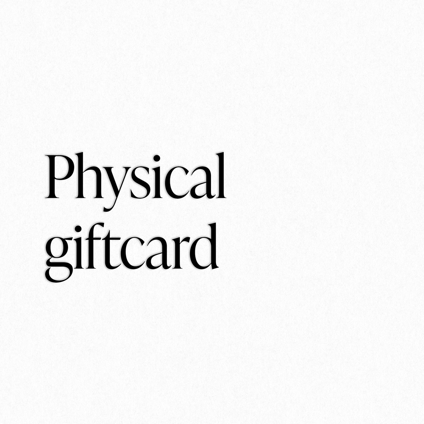 longvé physical gift card