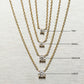 Prong Diamond Necklace Tiny (0.03 ct.) 14K Yellow Gold